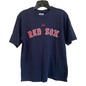 Majestic Boston Red Sox T-shirt Tee Tshirt Boys 14/16 - #46 Ellsbury